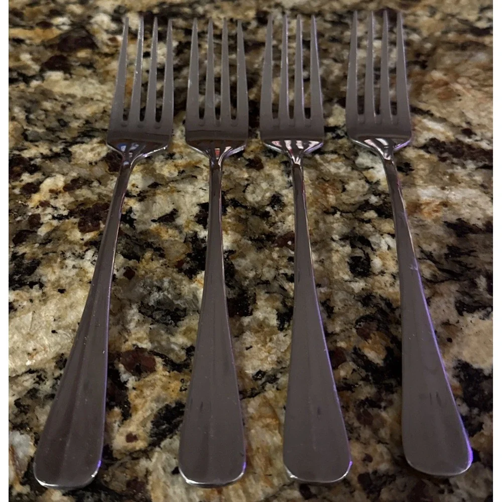 Oneida Baguette Stainless Steel 18/10‎ Dinner  Forks Fork Set Of 4